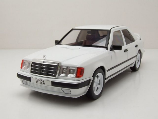 MCG Modellauto Mercedes W124 Tuning 1986 weiß Modellauto 1:18 MCG