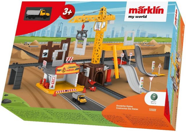 Märklin Modelleisenbahn-Baustelle Märklin my world - Baustellen Station - 72222