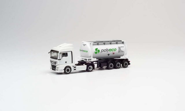 Herpa Modellauto Herpa 311694 MAN Swapcont. Polyeco 1:87