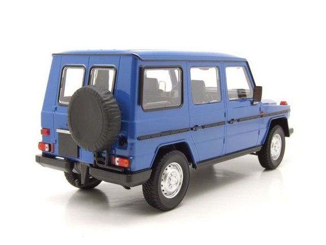 Minichamps Modellauto Mercedes G-Klasse G-Modell lang W460 1980 dunkelblau Modellauto 1:18