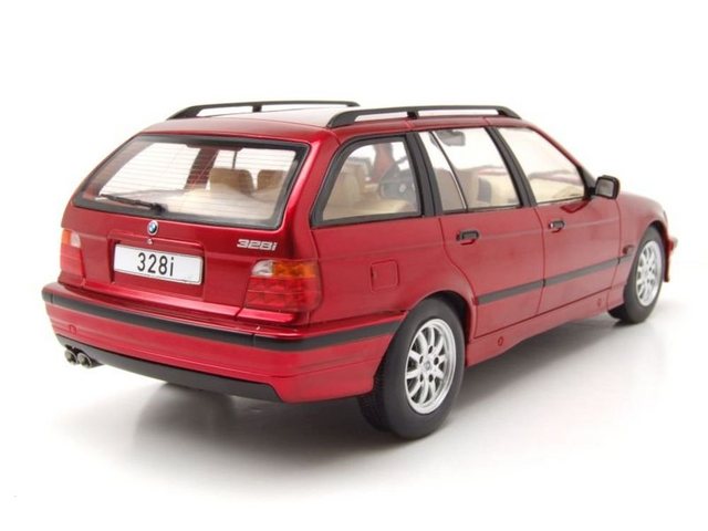 MCG Modellauto BMW 3er E36 Touring Kombi 1995 dunkelrot metallic Modellauto 1:18 MCG