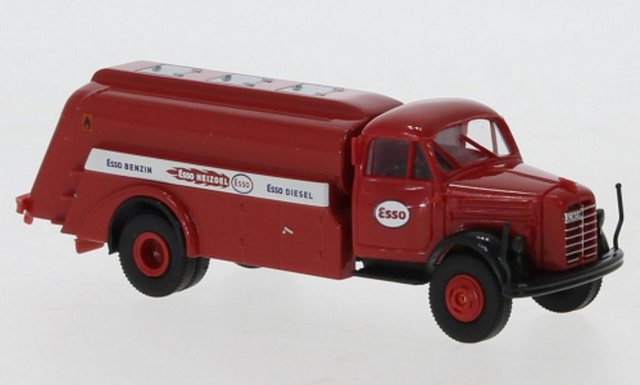 Brekina Modellauto Brekina H0 1/87 43028 Borgward B 4500 Tankwagen rot