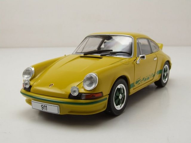 Whitebox Modellauto Porsche 911 Carrera 2.7 RS 1972 gelb Modellauto 1:24 Whitebox