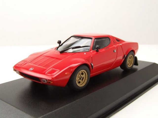 Maxichamps Modellauto Lancia Stratos 1974 rot Modellauto 1:43 Maxichamps