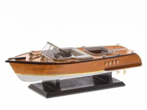 Aubaho Modellboot Modellschiff Sportboot Italien Schiffsmodell Yacht Schiff Boot 50cm kein Bausatz