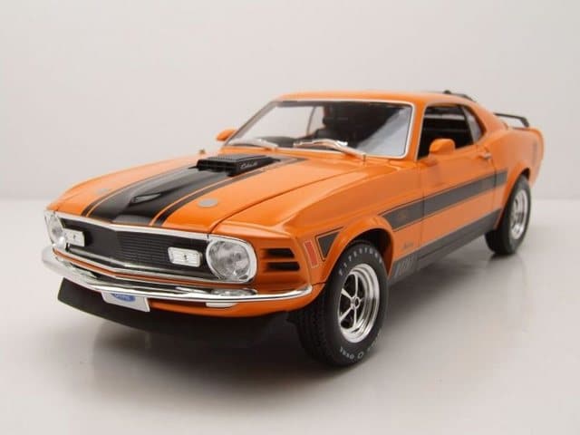 Maisto® Modellauto Ford Mustang Mach 1 1970 orange Modellauto 1:18 Maisto