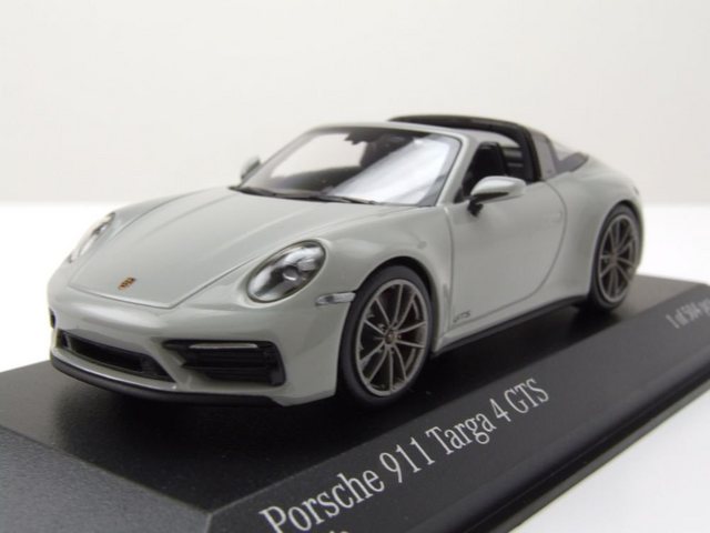 Minichamps Modellauto Porsche 911 992 Targa 4 GTS 2022 kalk grau Modellauto 1:43 Minichamps