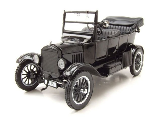 Sun Star Modellauto Ford Model T 1925 schwarz mit Laurel & Hardy Dick und Doof Figuren