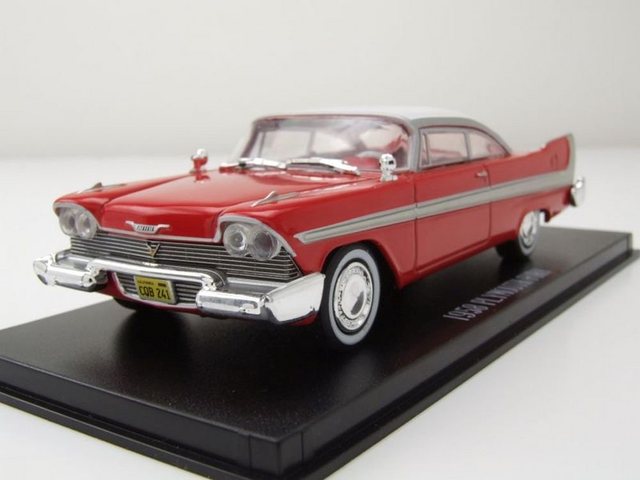 GREENLIGHT collectibles Modellauto Plymouth Fury Christine 1958 rot weiß Modellauto 1:43 Greenlight Colle