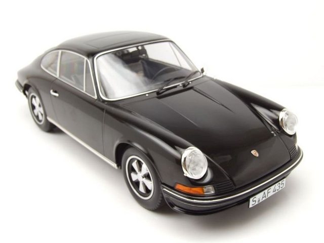 Norev Modellauto Porsche 911 S 1972 schwarz Modellauto 1:12 Norev