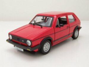 Bburago Modellauto VW Golf 1 GTi 1979 rot Modellauto 1:24 Bburago