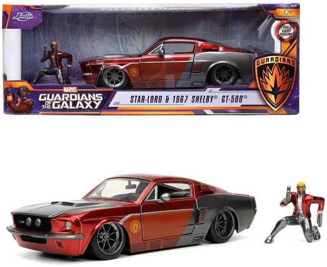 JADA Modellauto Modellauto Marvel Star Lord 1967 Ford Mustang mit Figur 1:24 253225019