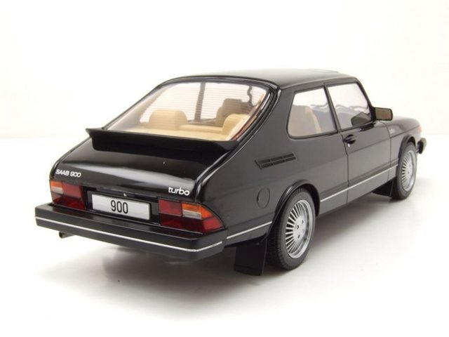 MCG Modellauto Saab 900 Turbo 1981 schwarz Modellauto 1:18 MCG