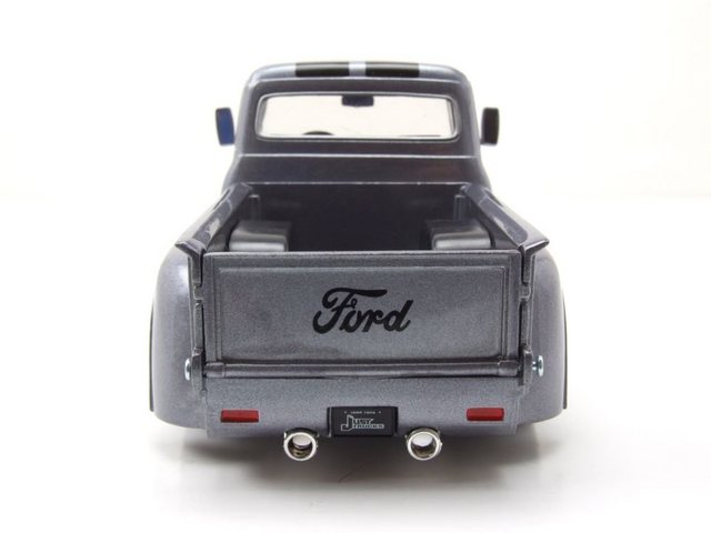 JADA Modellauto Ford F-100 Custom Pick Up 1956 grau schwarz Modellauto 1:24 Jada Toys