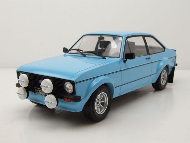 ixo Models Modellauto Ford Escort MK II RS 1800 RHD 1977 hellblau Modellauto 1:18 ixo models