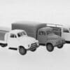 Brekina Modellauto Brekina H0 1/87 10213 LKW Sortiment zum Bau von 3 Leicht-LKW 1955