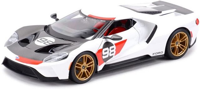 Maisto® Modellauto Ford GT '21 Heritage Edition (weiß)