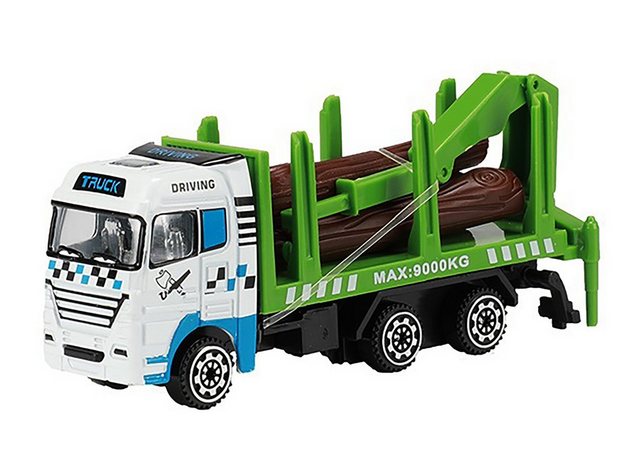 Toi-Toys Modellauto LASTWAGEN Modell LKW Truck Auto Spielzeug 17 (Holztransporter)