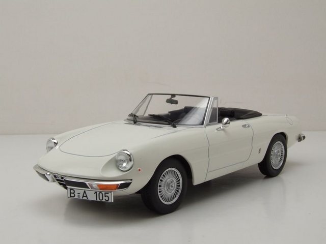 Norev Modellauto Alfa Romeo 2000 Spider 1978 weiß Modellauto 1:18 Norev