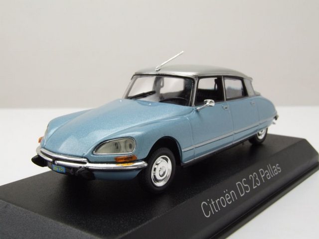 Norev Modellauto Citroen DS 23 Pallas 1973 blau metallic silber Modellauto 1:43 Norev