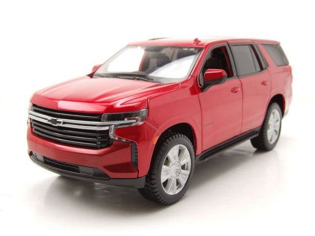 Maisto® Modellauto Chevrolet Tahoe 2021 rot Modellauto 1:24 Maisto