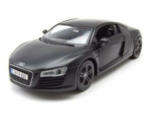 Maisto® Modellauto Audi R8 matt schwarz Modellauto 1:24 Maisto