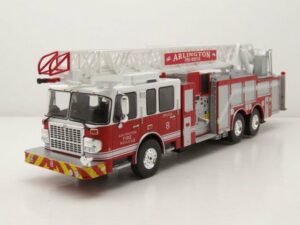 ixo Models Modellauto Smeal 105 RM Drehleiter US Feuerwehr Arlington Fire Rescue rot Modella
