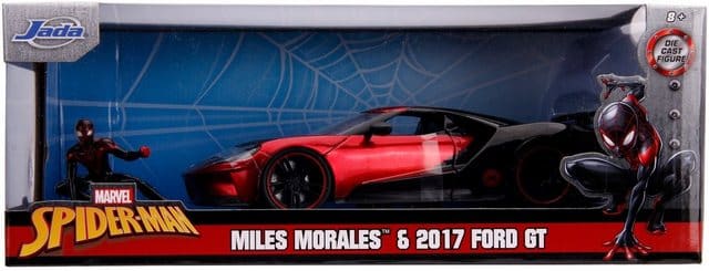 JADA Modellauto Modellauto Marvel Miles Morales 2017 Ford GT mit Figur 1:24 253225008