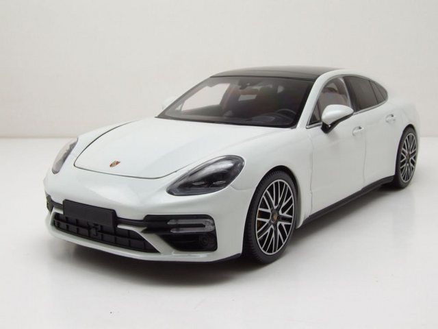 Minichamps Modellauto Porsche Panamera Turbo S 2020 weiß metallic Modellauto 1:18 Minichamps