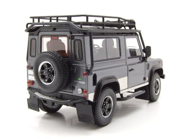 Kyosho Modellauto Land Rover Defender 90 grau Modellauto 1:18 Kyosho