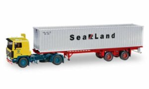 Herpa Modellauto Herpa / Tekno 071437 Volvo F10 Container-Sattelzug