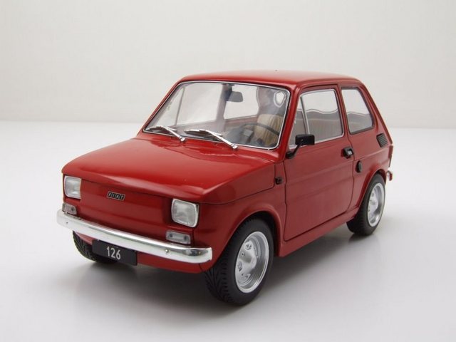 MCG Modellauto Fiat 126 1972 rot Modellauto 1:18 MCG