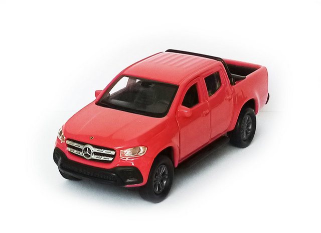 Welly Modellauto MERCEDES BENZ X-Class Modellauto Metall Modell Auto Spielzeugauto Kinder Geschenk 16 (Rot)