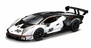 Bburago Modellauto Lamborghini Essenza SCV12 (schwarz/weiß)