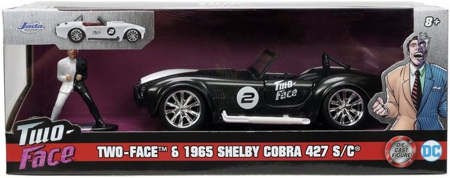 JADA Modellauto Modellauto DC Two Face 1965 Shelby Cobra 427 mit Figur 1:32 253253012