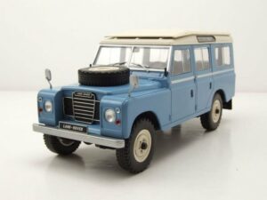 Whitebox Modellauto Land Rover 109 Serie III 1980 blau weiß Modellauto 1:24 Whitebox