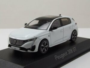 Norev Modellauto Peugeot 308 GT 2021 weiß metallic Modellauto 1:43 Norev