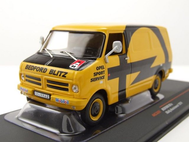 ixo Models Modellauto Bedford Blitz Opel Euro Händler Team Rallye Assistance Van 1974 gelb