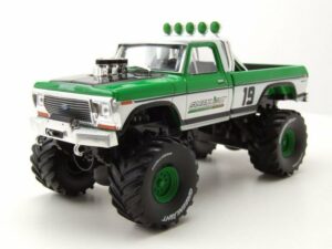 GREENLIGHT collectibles Modellauto Ford F-250 Pick Up #19 Monster Truck 1974 weiß grün 1:43 Greenlight