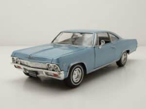 Welly Modellauto Chevrolet Impala SS 396 1965 blau metallic Modellauto 1:24 Welly