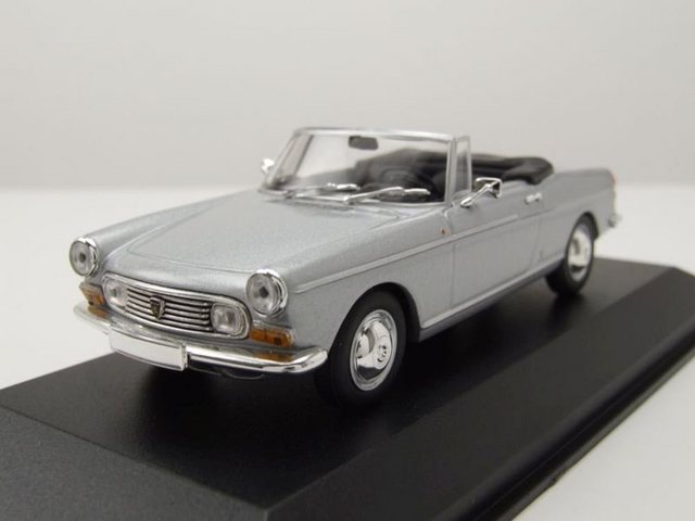 Maxichamps Modellauto Peugeot 404 Cabrio 1962 silber Modellauto 1:43 Maxichamps