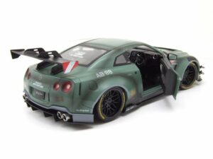 Solido Modellauto Nissan GT-R (R35) LB Works Army Fighter matt grün Modellauto 1:18