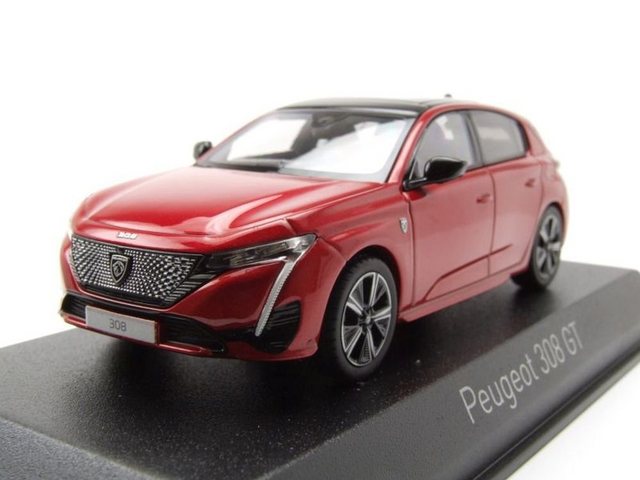 Norev Modellauto Peugeot 308 GT 2021 elixir rot Modellauto 1:43 Norev