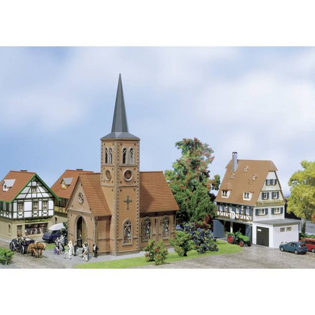 Faller Modelleisenbahn-Gebäude H0 Kleinstadt-Kirche
