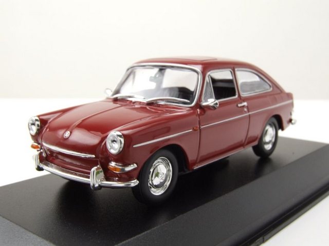 Maxichamps Modellauto VW 1600 TL 1966 rot Modellauto 1:43 Maxichamps