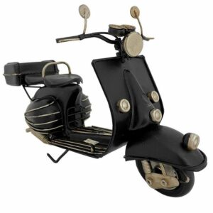 Aubaho Modellmotorrad Modellmotorroller Motorroller Roller Nostalgie Blech Metall Antik-Stil 28cm