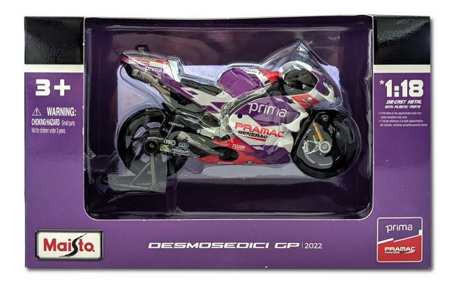 Maisto® Modellmotorrad MotoGP Ducati Pramac '22 #89 Jorge Martin