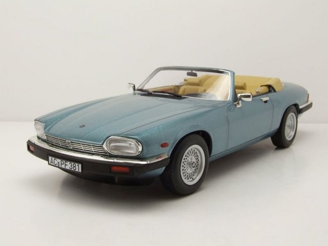 Norev Modellauto Jaguar XJ-S 5.3 H.E. Cabrio 1988 hellblau metallic Modellauto 1:18