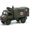 Schuco Modellauto 452667000 Schuco Unimog S404 Sanka Flecktarn Bw 1:87