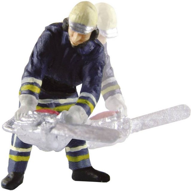 Viessmann Modelleisenbahn-Figur H0 Feuerwehrmann mit Kettensäge